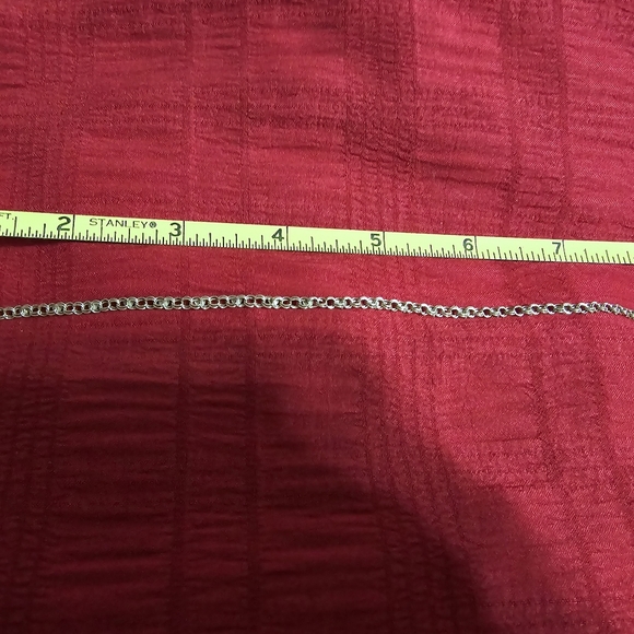 10k Yellow Gold Retro Heart Mirror Bracelet. 8" - Picture 3 of 15